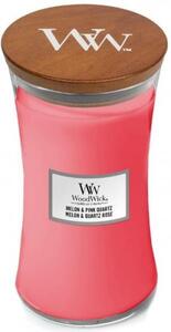 Świeca zapachowa WoodWick Core L - Melon & Pink Quartz