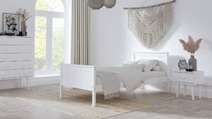 Łóżko drewniane Laris 90x200 białe