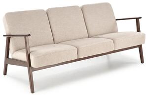 Beżowa trzyosobowa sofa w stylu vintage H6-M11