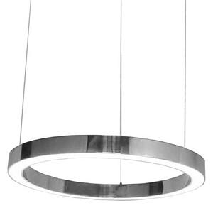 Lampa wisząca RING 100 srebrna - LED, stal polerowana