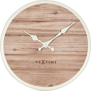 Zegar ścienny Plank 50 cm biały