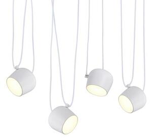MebleMWM Lampa wisząca EYE 4 biała - LED, aluminium