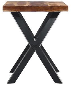 Loftowy stół z drewna sheesham Kalis – brązowy