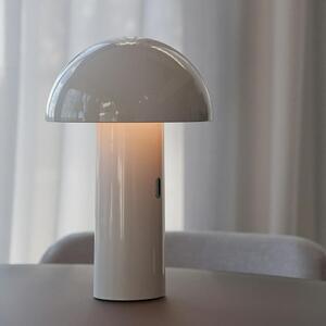 NEW GARDEN lampa biurkowa ENOKI BLANCO INDOOR & OUTDOOR BATTERY biała
