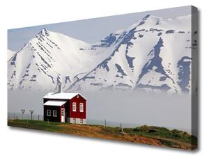 Obraz Canvas Góra Dom Krajobraz Śnieg