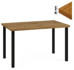 Stół 60x120 cm prostokątny nierozkładany, blat 3,6 cm, nogi Metalowe „ Kwadratowe ” I ArtDHome