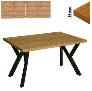 Stół 80x140/240 cm prostokątny rozkładany, blat 3,6 cm, nogi Metalowe „ Y PROMOCJA ” I ArtDHome
