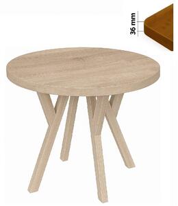 Stół 80 cm okrągły nierozkładany, blat 3,6 cm, nogi Drewniane „ Y ” I ArtDHome