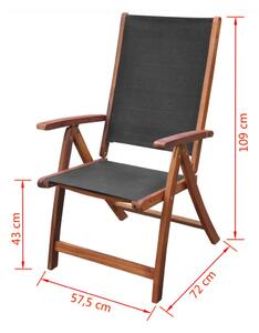 Zestaw drewnianych krzeseł ogrodowych - Taloma