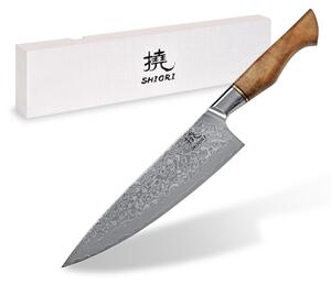 Klasyczny nóż szefa kuchni Shiori 撓 Sifu by Jakub Suchta wielowarstwowa stal damasceńska