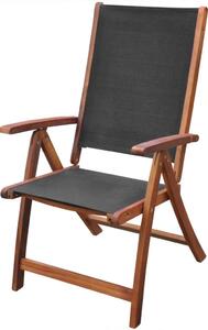Zestaw drewnianych krzeseł ogrodowych - Taloma