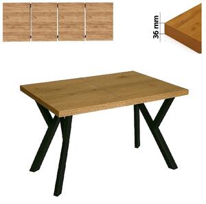 Stół 70x120/220 cm prostokątny rozkładany, blat 3,6 cm, nogi Metalowe „ Y PROMOCJA ” I ArtDHome
