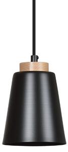BOLERO 1 BLACK 442/1 wisząca lampa styl skandynawski drewno czarna
