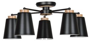 PERIOT 5 BLACK 476/5 plafon żyrandol sufitowy w stylu skandynawskim czarny