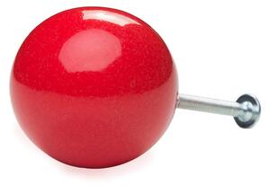 Gałka do mebli Kulka 3,5 cm czerwona w 2 gatunku