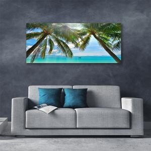 Obraz Canvas Palma Drzewo Morze Krajobraz