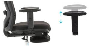 Fotel ergonomiczny ANGEL biurowy obrotowy eurOpa plus z podnóżkiem