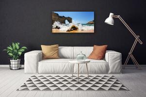 Obraz Canvas Plaża Morze Fale Krajobraz