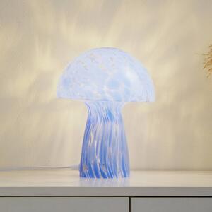 Lampa stołowa Hubi Lindby, niebieski, salon / jadalnia, szkło, nowoczesny