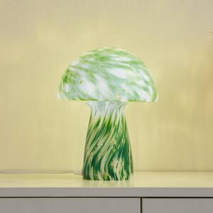 Lampa stołowa Hubi Lindby, zielony, salon / jadalnia, szkło, nowoczesny