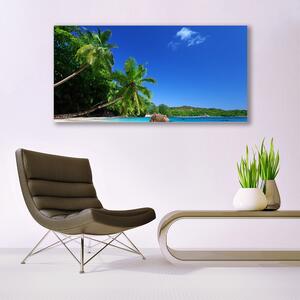 Obraz Canvas Palma Drzewa Plaża Krajobraz