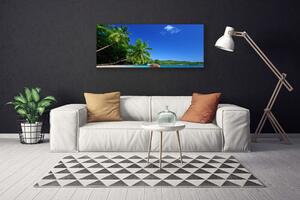 Obraz Canvas Palma Drzewa Plaża Krajobraz