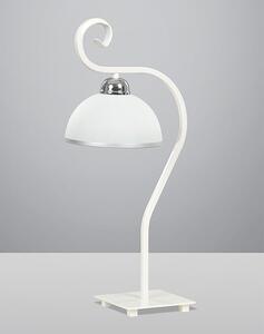 WIVARA LN1 WHITE 840/LN1 klasyczna lampka nocna szklany biały klosz dużo światła