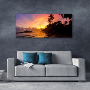 Obraz Canvas Morze Słońce Palmy Krajobraz