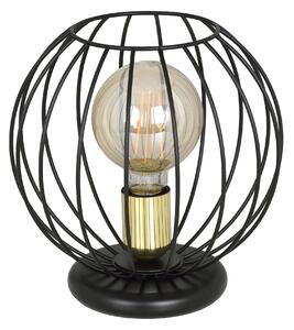 ALBIO LN1 BLACK 144/LN1 lampka nocna LOFT metalowa złoto czarna druciak