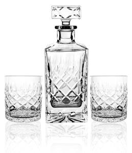 Lavo Karafka + szklanki kryształowe do whisky, 2szt, 240ml