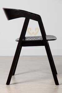 Krzesło bukowe NK-15mc Tapicerka lub Ekoskóra czarna/biała