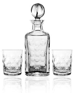 Aria Karafka + szklanki kryształowe do whisky, 2szt