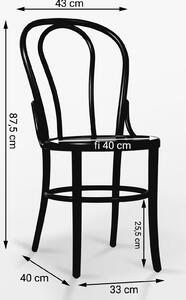 Krzesło bukowe gięte thonet NK-14