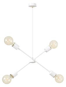 VENDERO 4 WHITE 348/4 oryginalna lampa wisząca regulowana wysokość biała złote dodatki