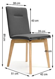 Krzesło dębowe tapicerowane NK-17