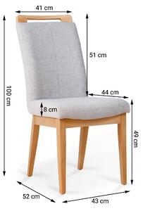 Krzesło dębowe tapicerowane NK-20
