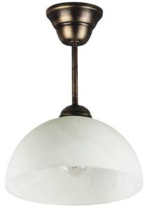 Klasyczna lampa wisząca ze szklanym kloszem E475-Goldi