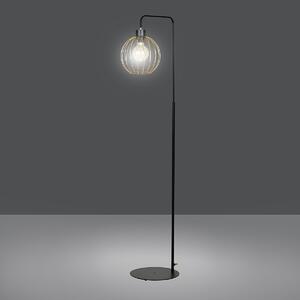 PINETA LP1 BLACK 559/LP1 lampa podłogowa złoty druciak najnowszy design