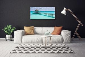 Obraz Canvas Morze Most Architektura