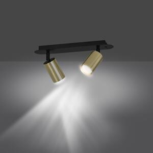 ZEN 2 BLACK 622/2 spot sufitowy reflektor halogen LED regulowany czarno-złoty