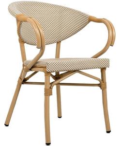 Rattanowe krzesło kawiarniane Bistro Paris Arm