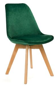 MebleMWM Krzesło skandynawskie zielone ART132C welur #36, #56