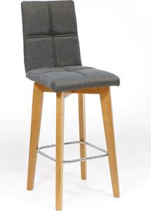 Krzesło dębowe tapicerowane NK-33 barowe