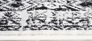 Prostokątny czarno - biały dywan w retro stylu - Mixi 6X
