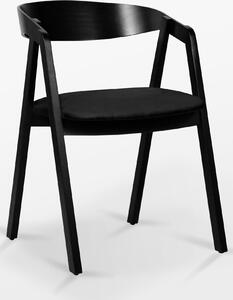Krzesło bukowe NK-15mc Tapicerka lub Ekoskóra czarna/biała