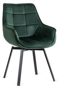 Zielone nowoczesne krzesło obrotowe - Lado 3X