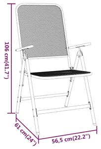 Metalowy zestaw dwóch krzeseł do ogrodu - Lirillo