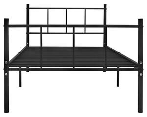 Czarne metalowe łóżko 90x200 cm - Jumo