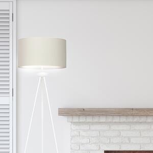 GRAND LP1 WHITE / ECRU 566/4 lampa podłogowa biała duży abażur ercu