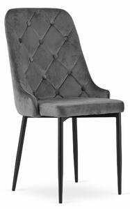 EMWOmeble Krzesło tapicerowane CAPRI 3507 Szary welur 4szt